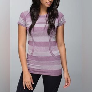 Lululemon Swiftly Tech Short Sleeve in Heathered Plum | 6